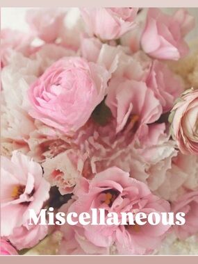 Pink Floral Bouquet Print - Miscellaneous
